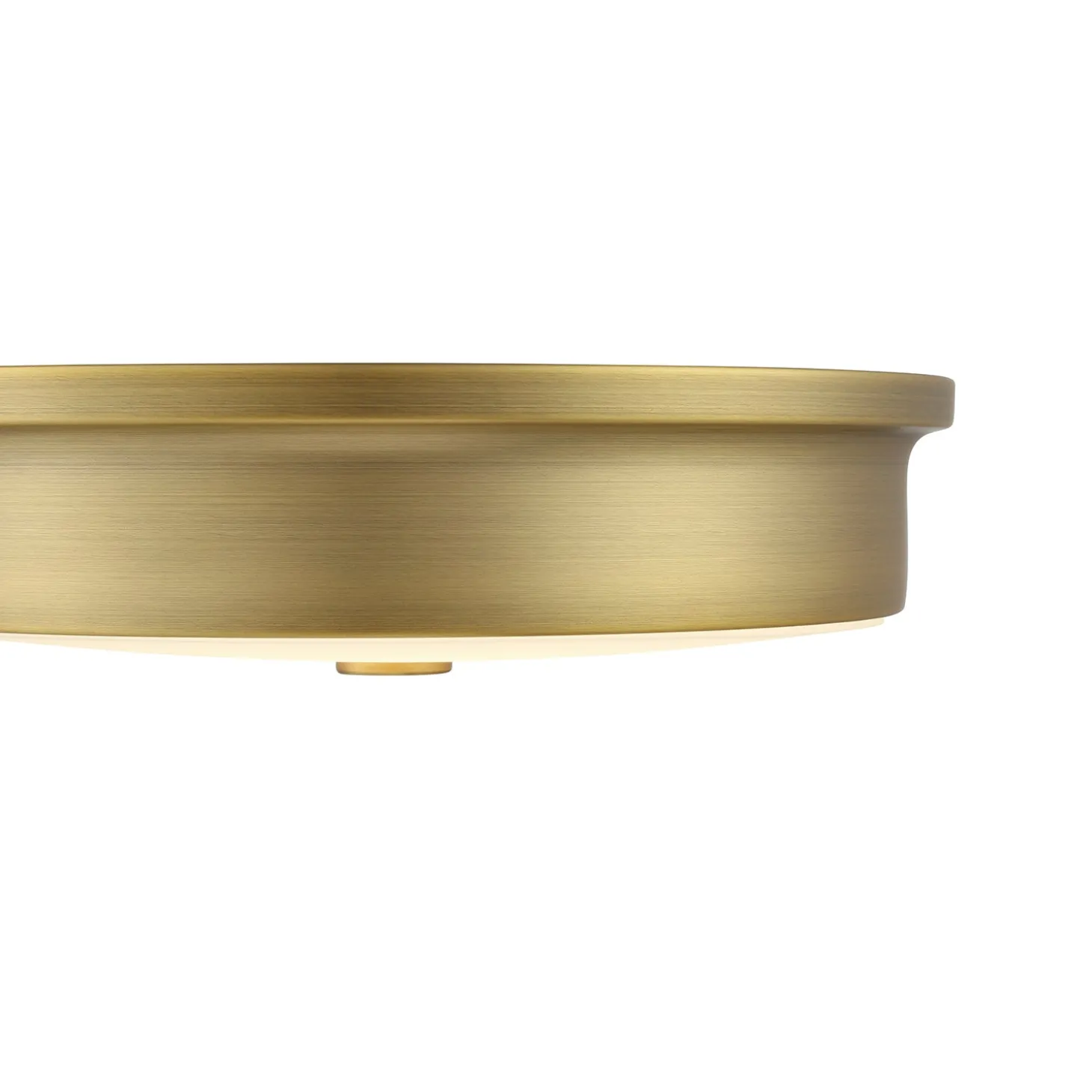 Abbey 12" LED Flush Mount, Aged Brass