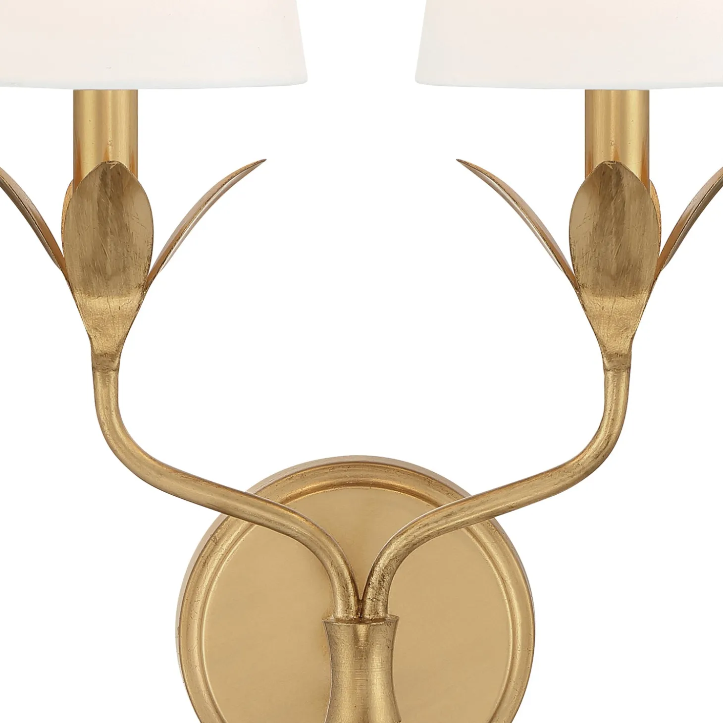 Alice Double Sconce, Antique Gold