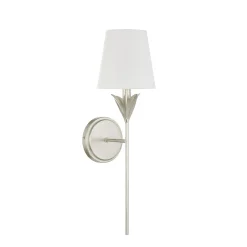 Alice Single Sconce, Antique Silver