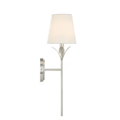 Alice Single Sconce, Antique Silver