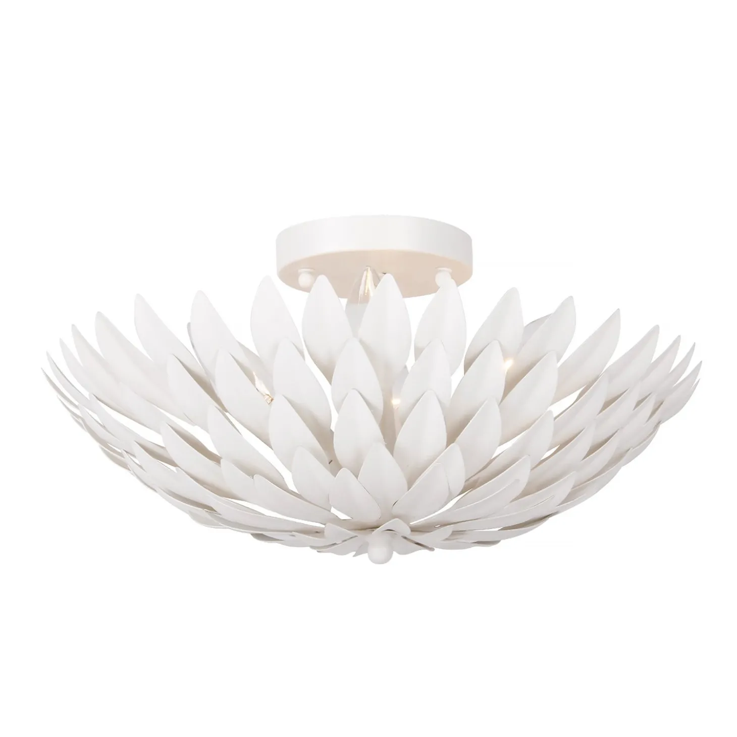 Alysa Semi-Flush 16”, Matte White