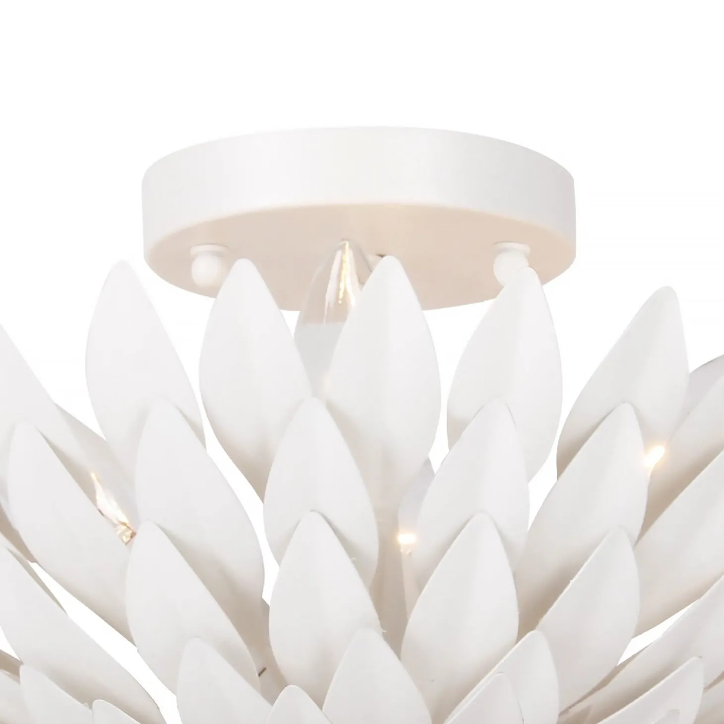 Alysa Semi-Flush 16”, Matte White