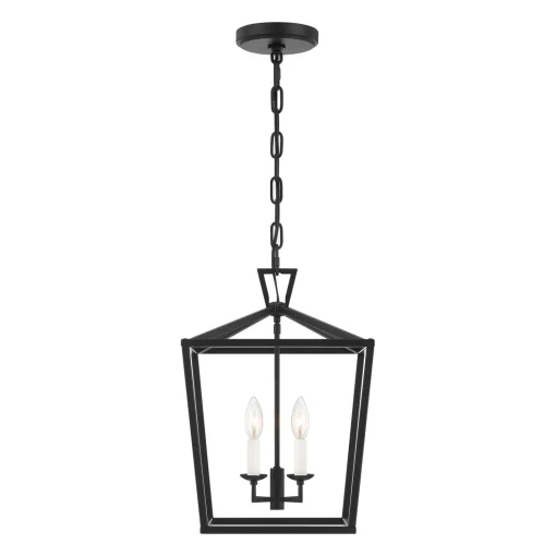 Anover Medium Lantern Pendant, Matte Black