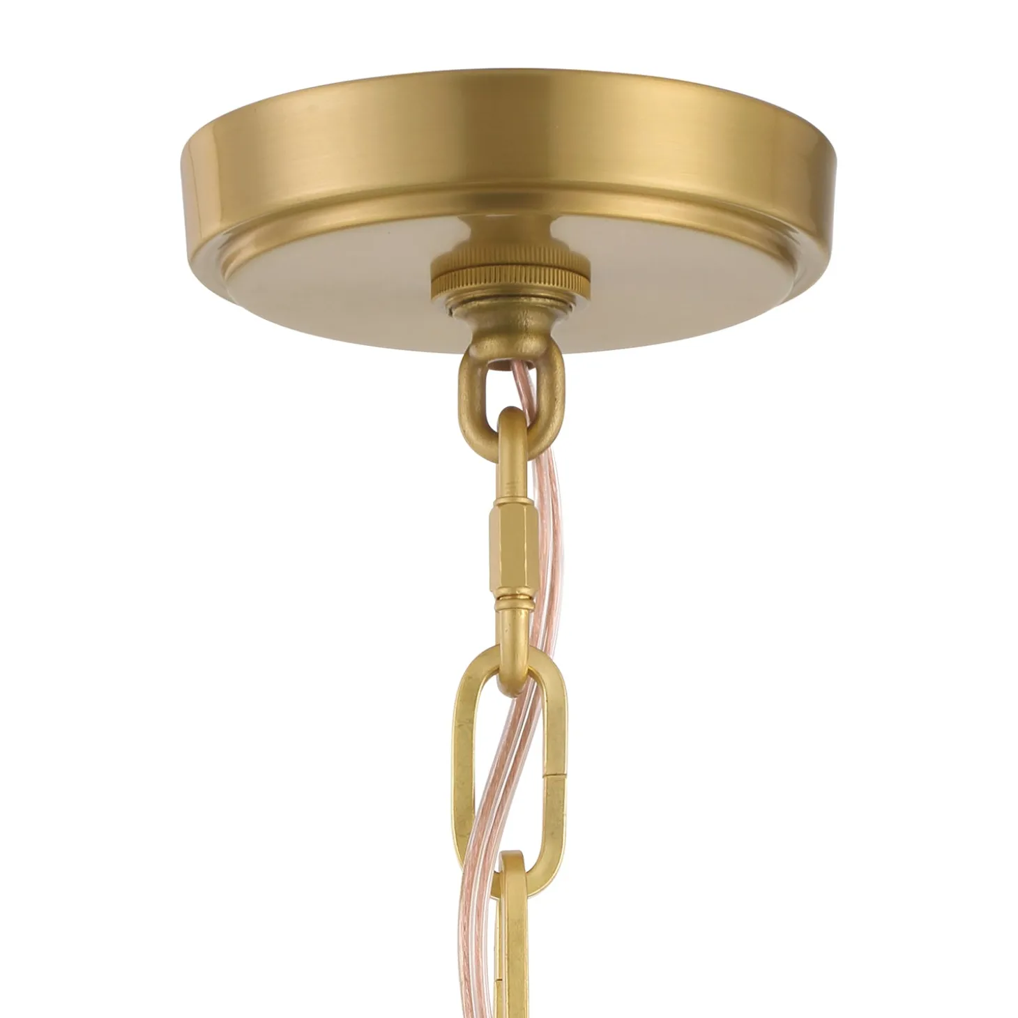 Anover Small Lantern Pendant, Satin Brass