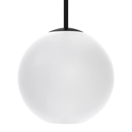 Aria 10" Opal Globe Pendant , Matte Black
