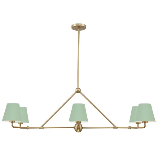 Banks 6 Light Linear Chandelier 46