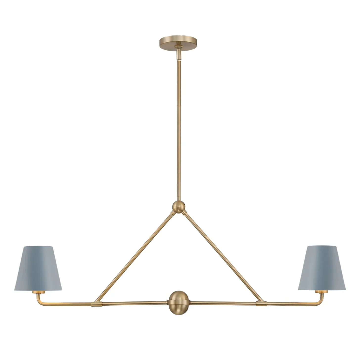 Banks 2 Shade Linear Pendant 42