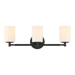 Becca 3 Light Vanity, Matte Black