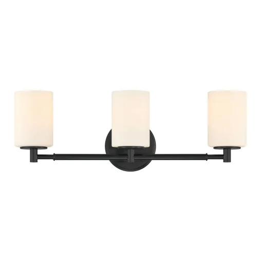 Becca 3 Light Vanity, Matte Black