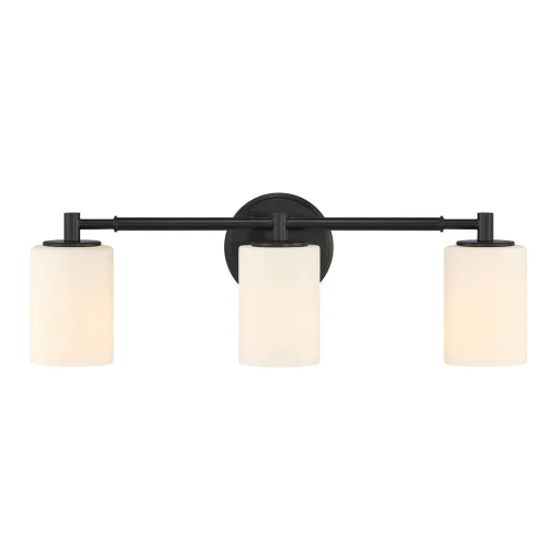 Becca 3 Light Vanity, Matte Black