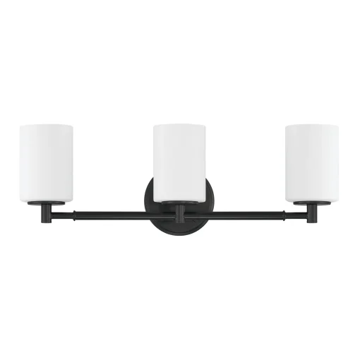 Becca 3 Light Vanity, Matte Black