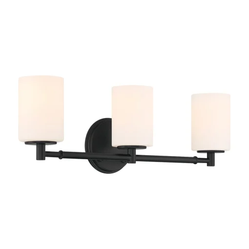 Becca 3 Light Vanity, Matte Black