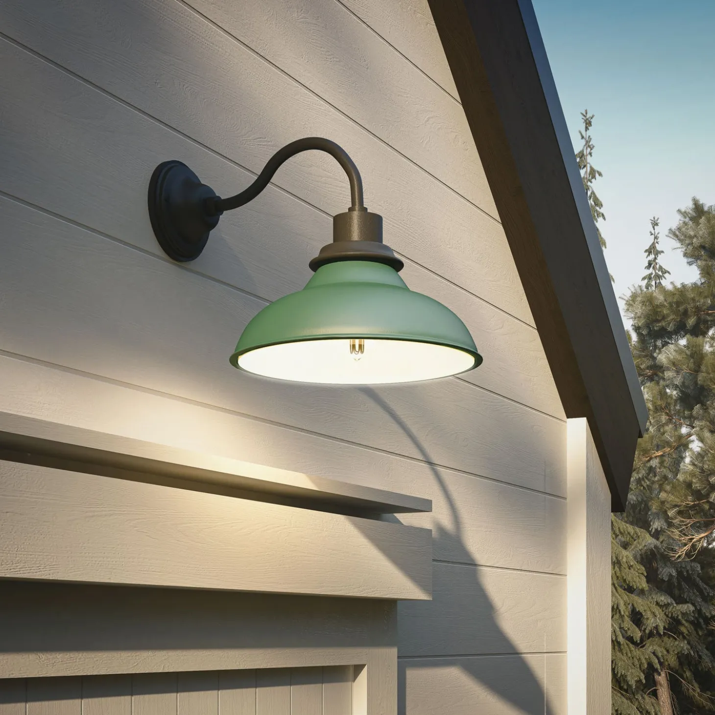 Carter Outdoor Wall Light, Hunter