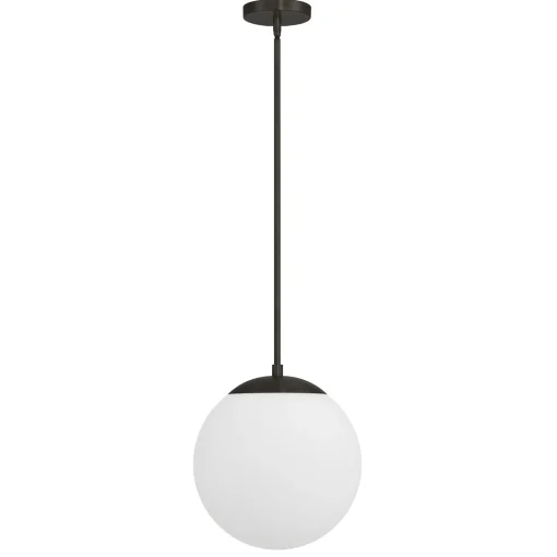 Castell 12" Globe LED Pendant, Matte Black