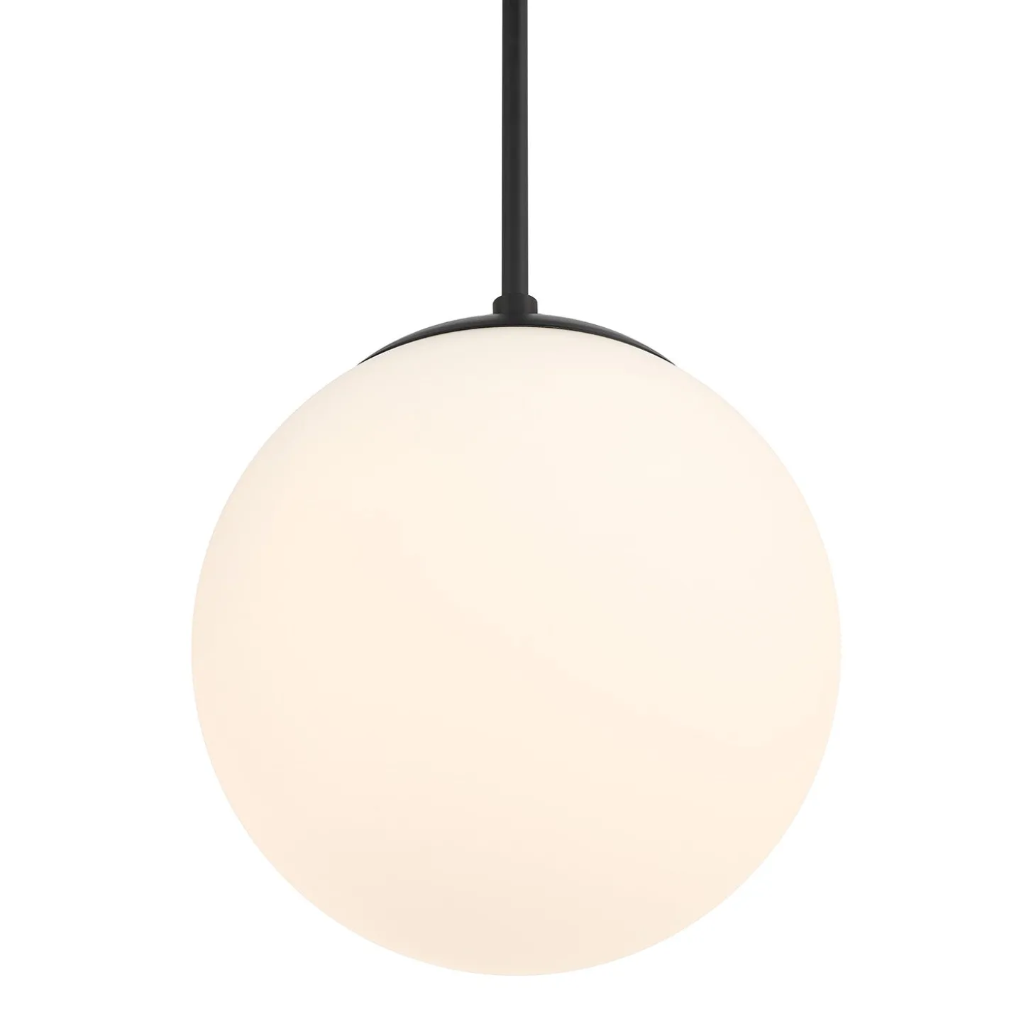 Castell 12" Globe LED Pendant, Matte Black