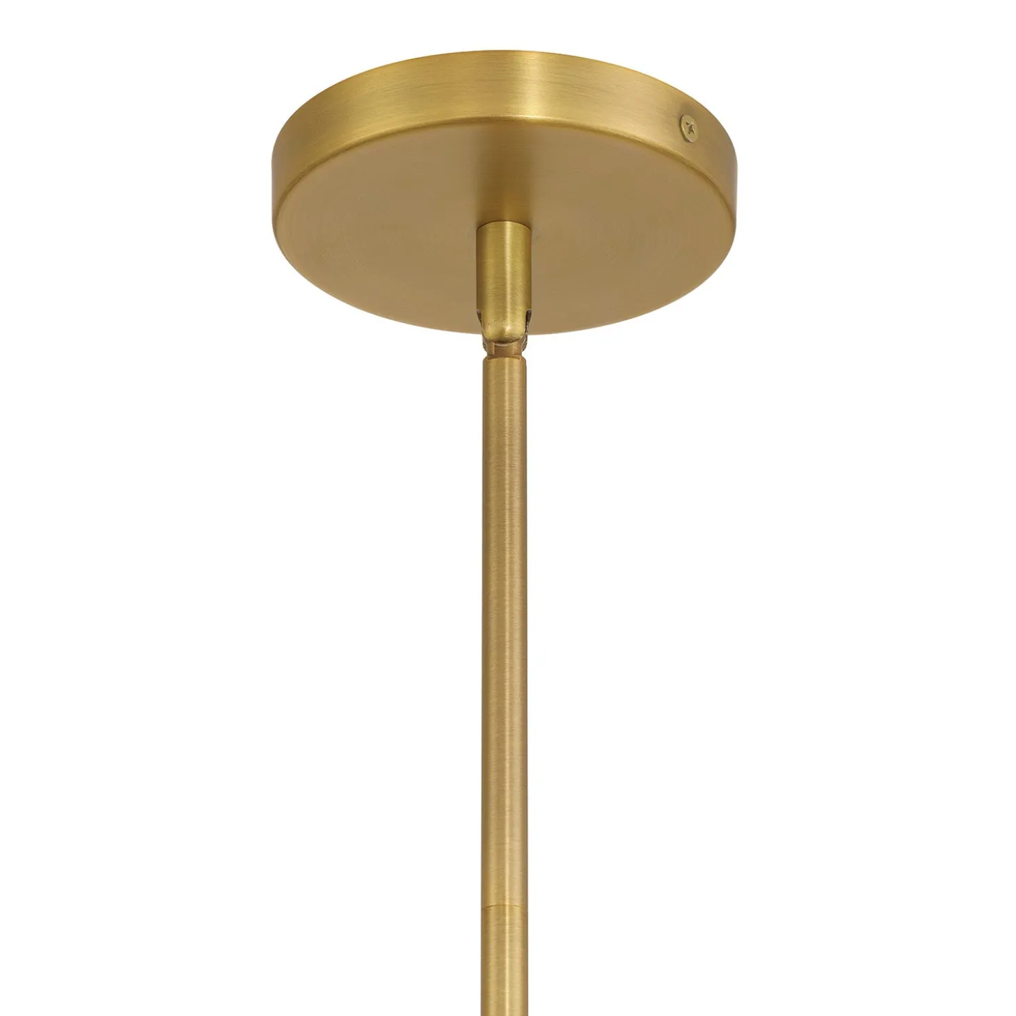 Castell 8" Globe LED Pendant, Aged Brass