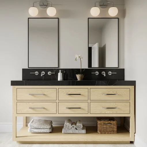 Castell 2 Globe LED Vanity Light, Chrome