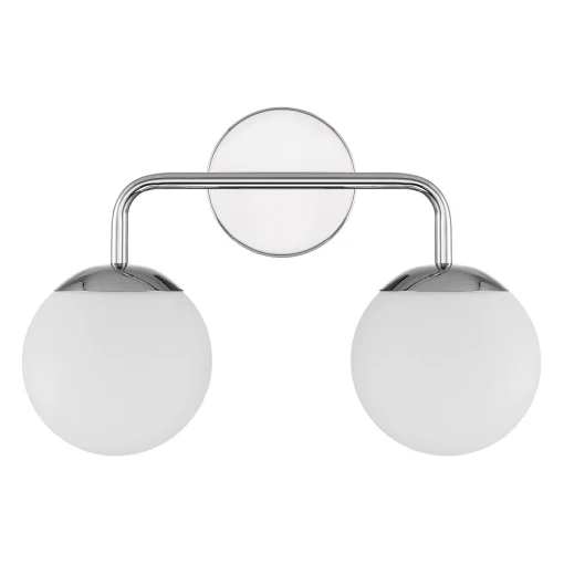 Castell 2 Globe LED Vanity Light, Chrome