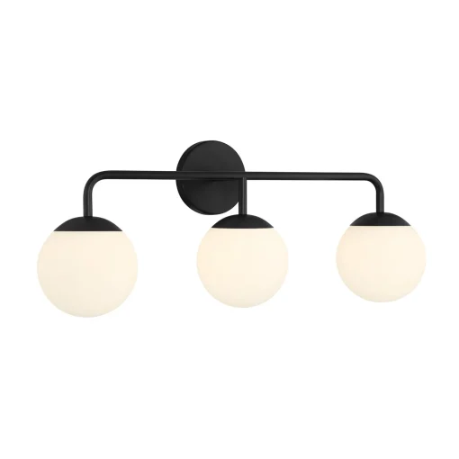 Castell 3 Globe LED Vanity, Matte Black