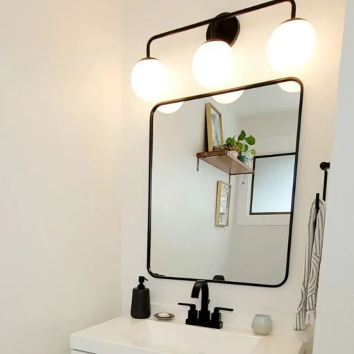 Castell 3 Globe LED Vanity, Matte Black