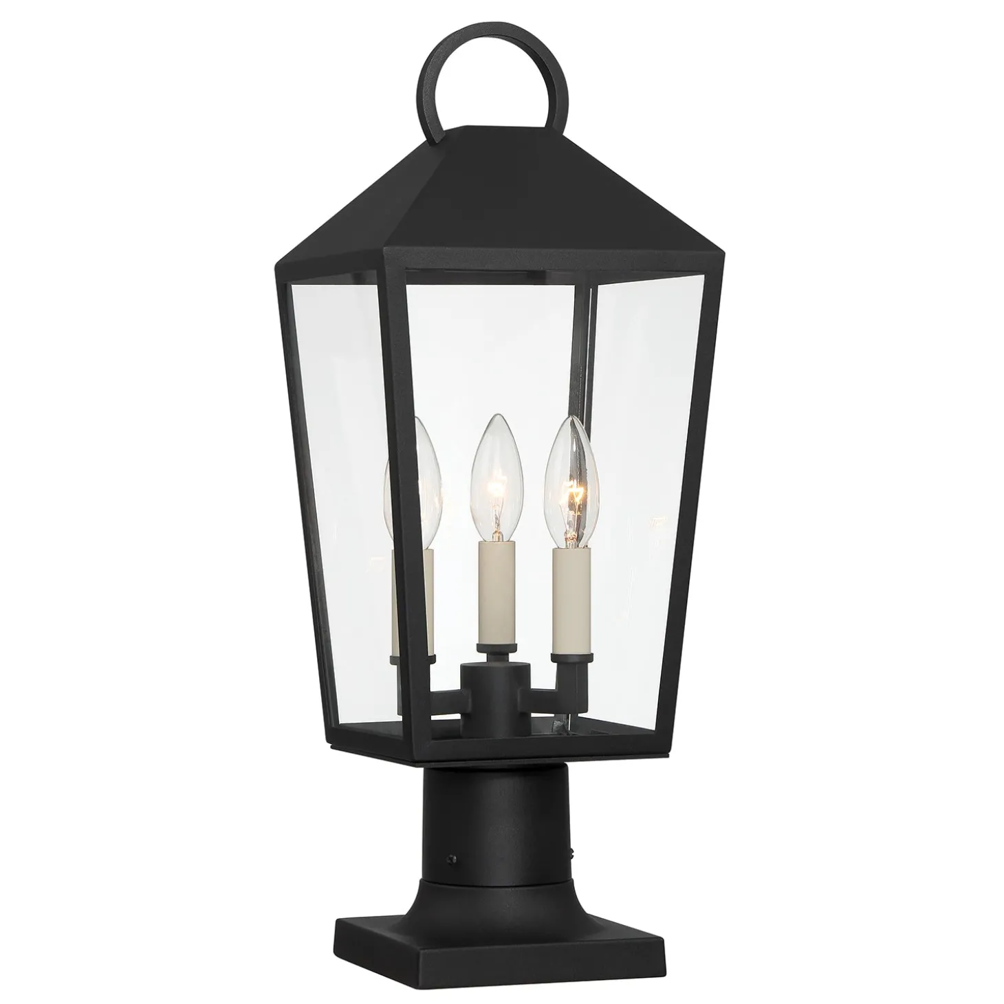 Cole Outdoor Post Light, Black