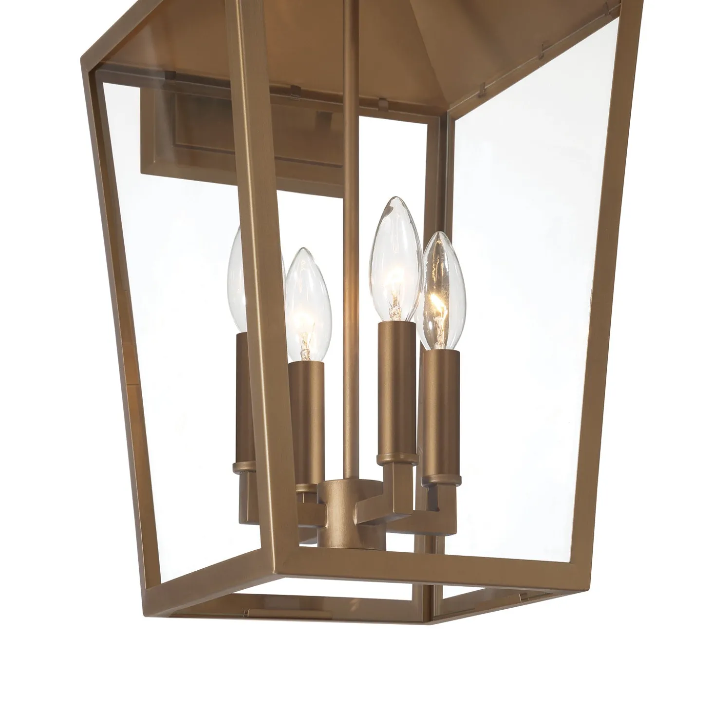 Cole Outdoor Wall Light, Large 21.5" Burnished Brass