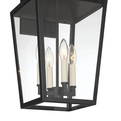 Cole Outdoor Wall Light, Large 21.5" Black