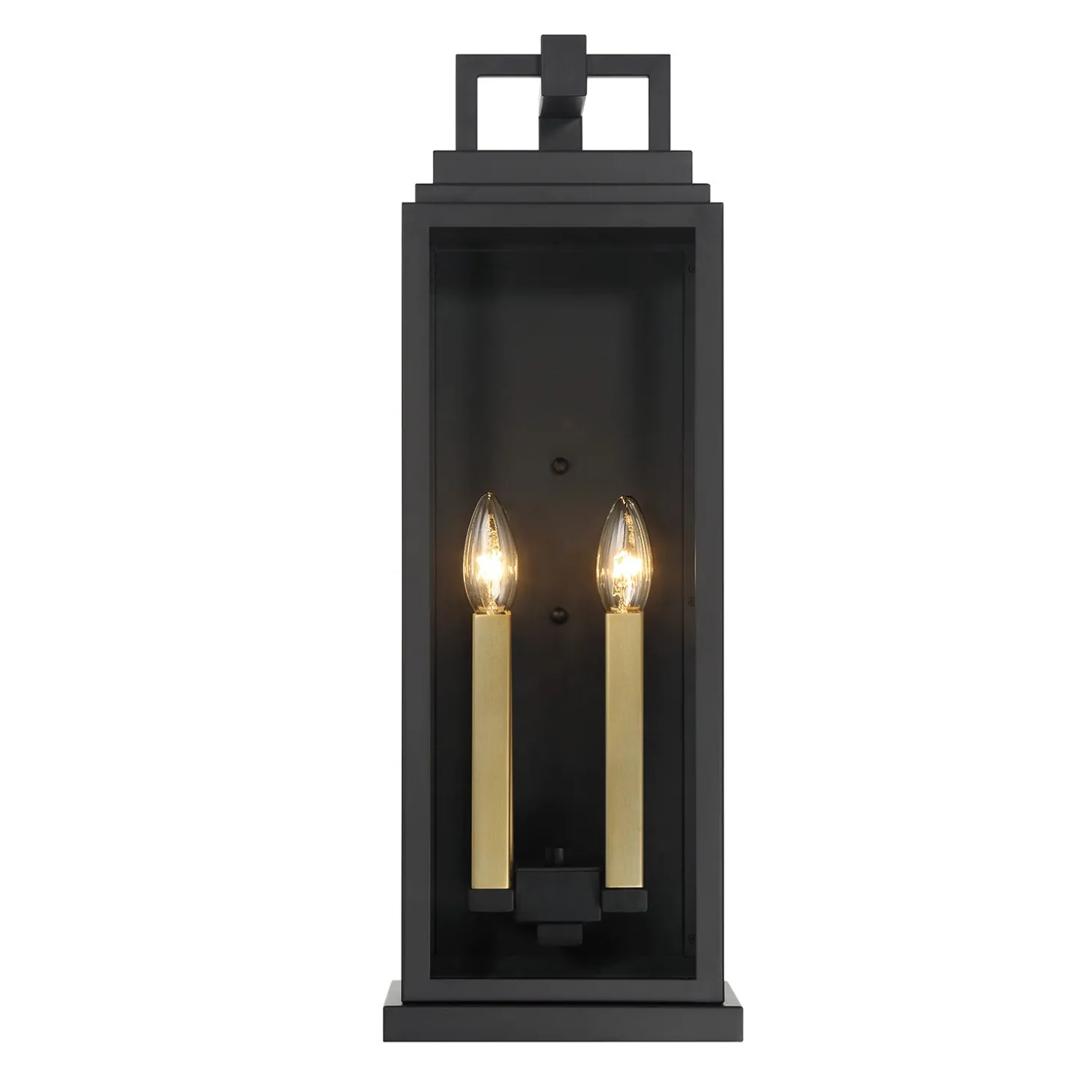 Easton Outdoor Wall Light, Large 22" Black