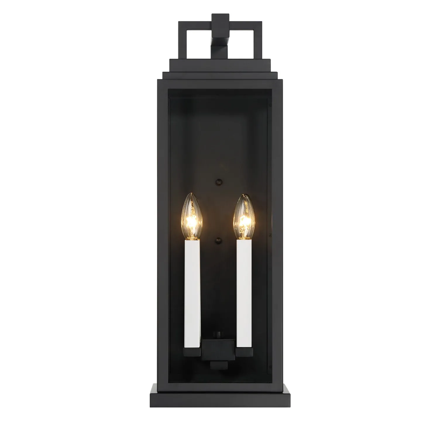 Easton Outdoor Wall Light, Large 22" Black