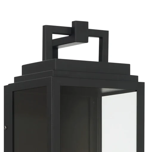 Easton Outdoor Wall Light, Large 22" Black