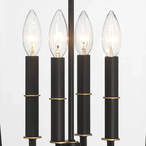 Ellington Outdoor Wall Light, Extra Large 30" Black and Textured Gold