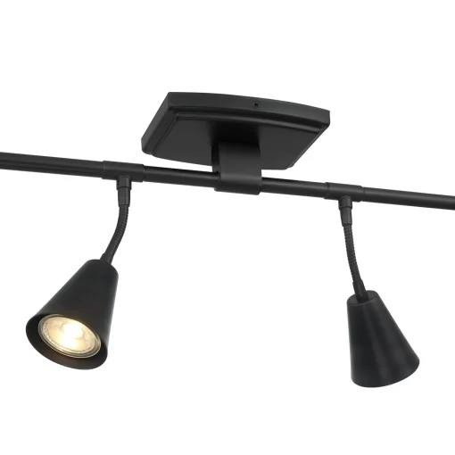 Hudson 44" 6-Light LED Fixed Track Light, Matte Black