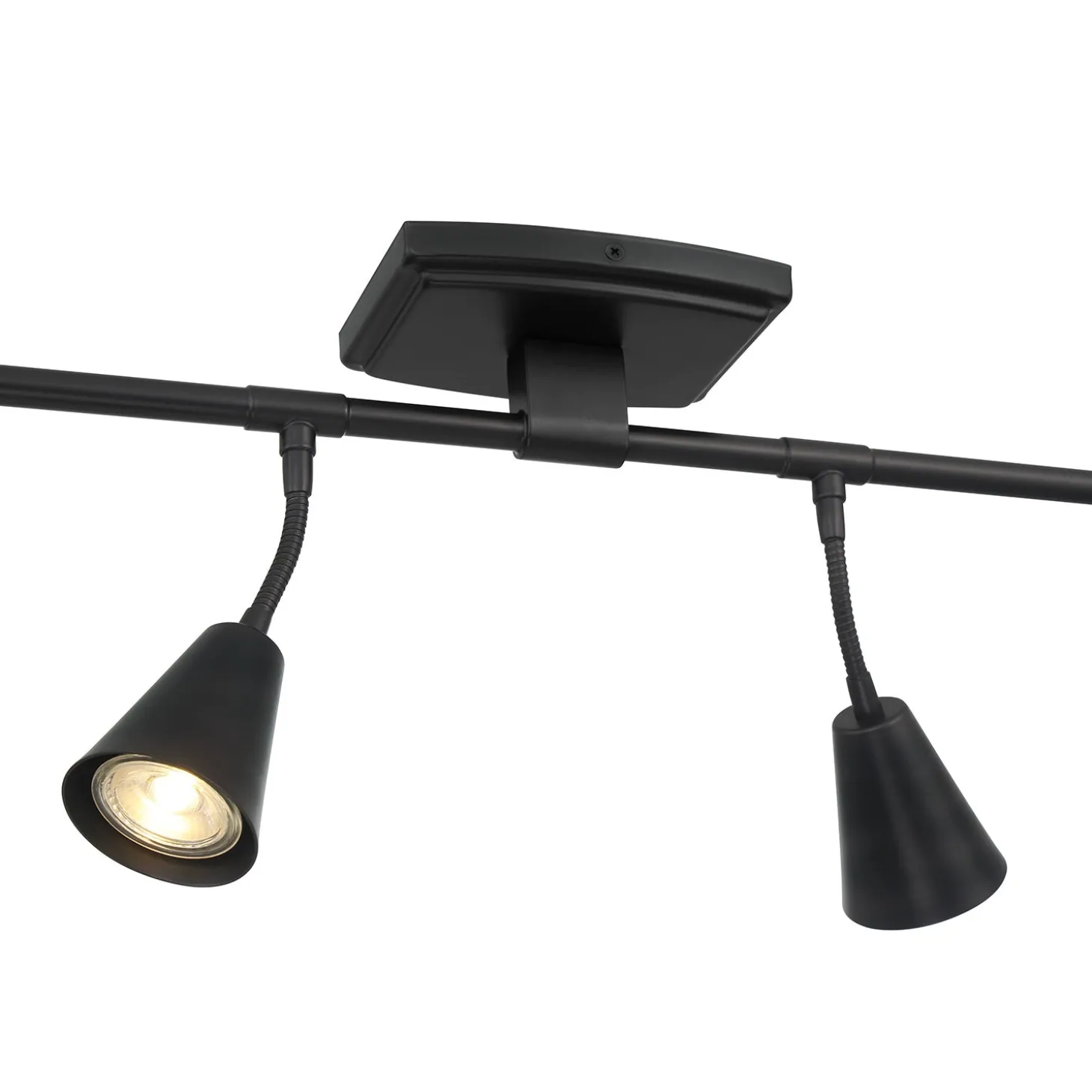 Hudson 44" 6-Light LED Fixed Track Light, Matte Black