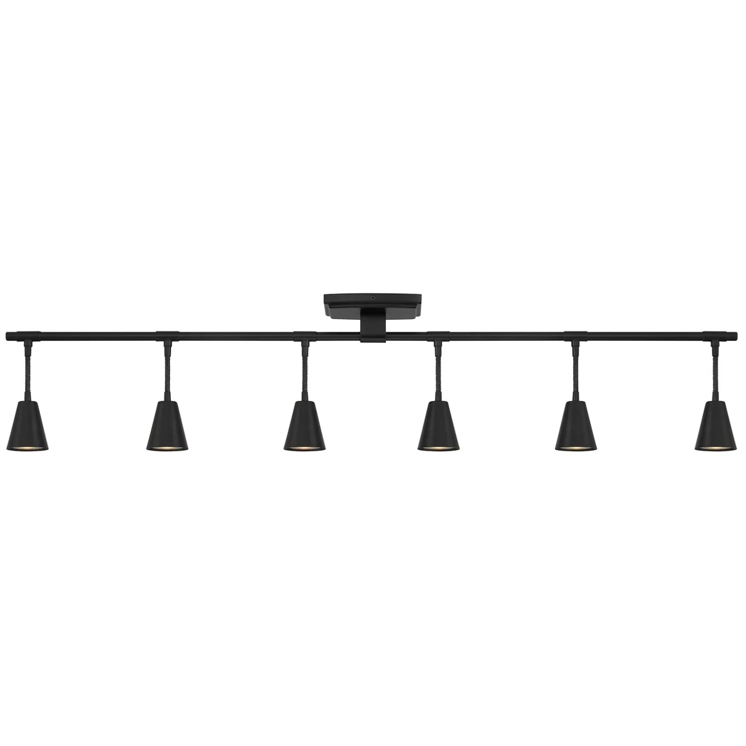 Hudson 44" 6-Light LED Fixed Track Light, Matte Black