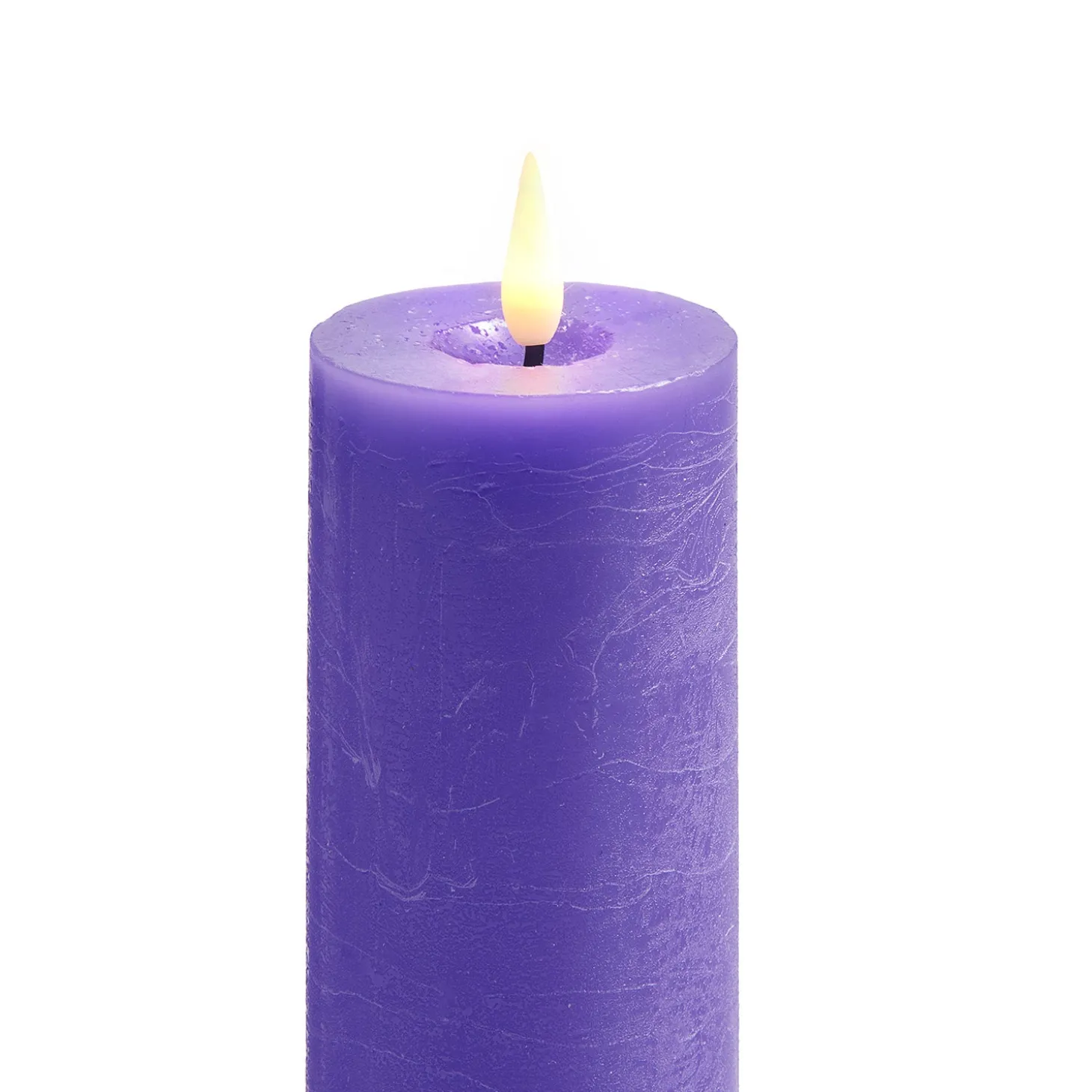 Infinity Wick Advent 7" Distressed Slim Pillar Candles, Set of 4