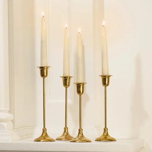 Infinity Wick Ivory 7" Taper Candles, Set of 4