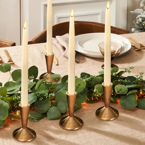 Infinity Wick Ivory 11" Taper Candles, Set of 4
