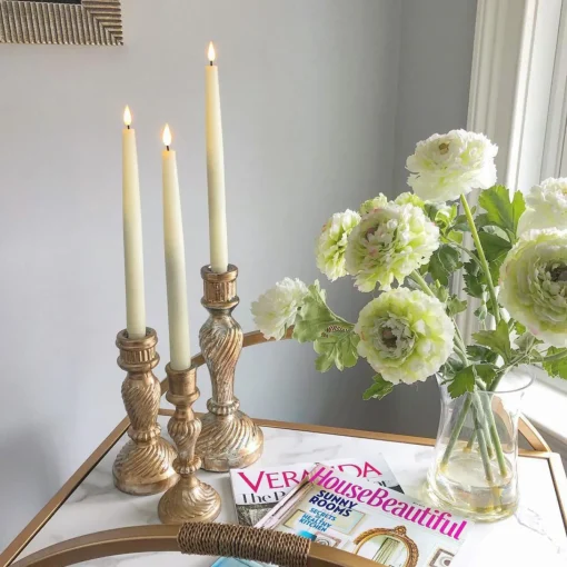 Infinity Wick Ivory 11" Taper Candles, Set of 4