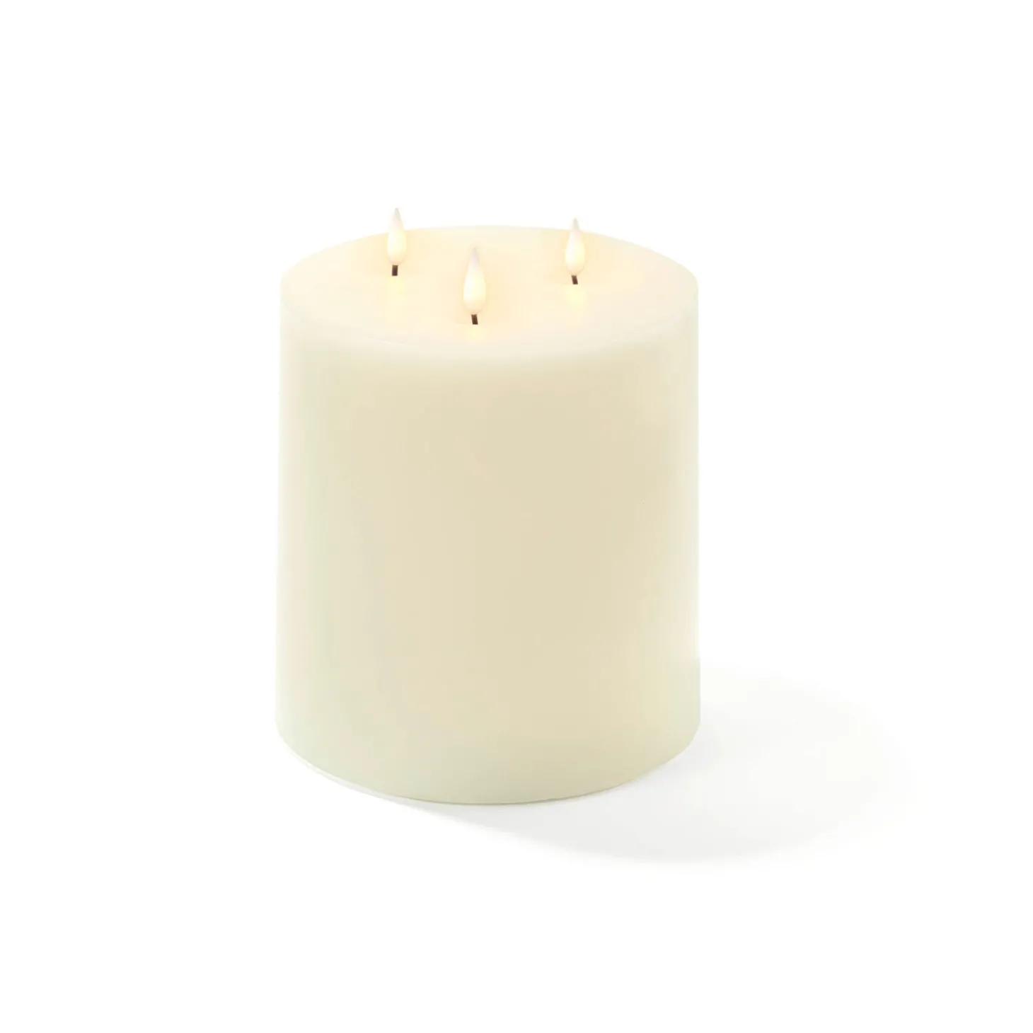 Infinity Wick Ivory 3-LED 6"x6" Pillar Candle