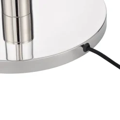 Laurel Glass Cylinder Floor Lamp, Polished Nickel