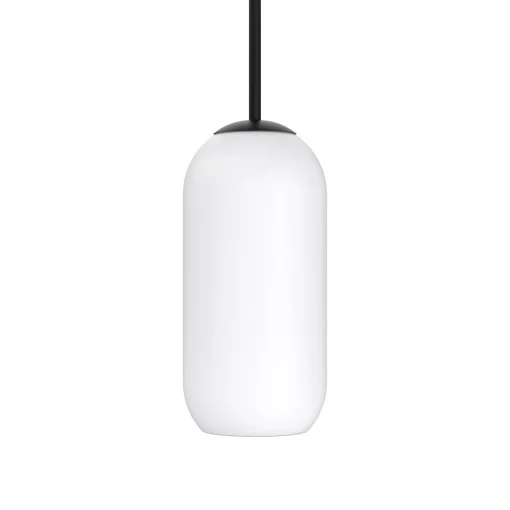 Liv 11" Opal Capsule Pendant, Matte Black