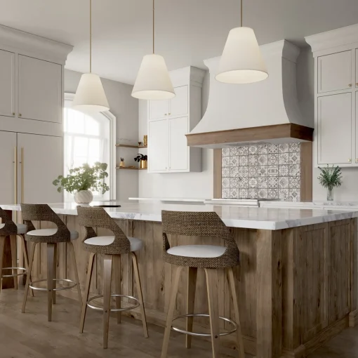 Luca Large 18" Conical Pendant, Satin Brass
