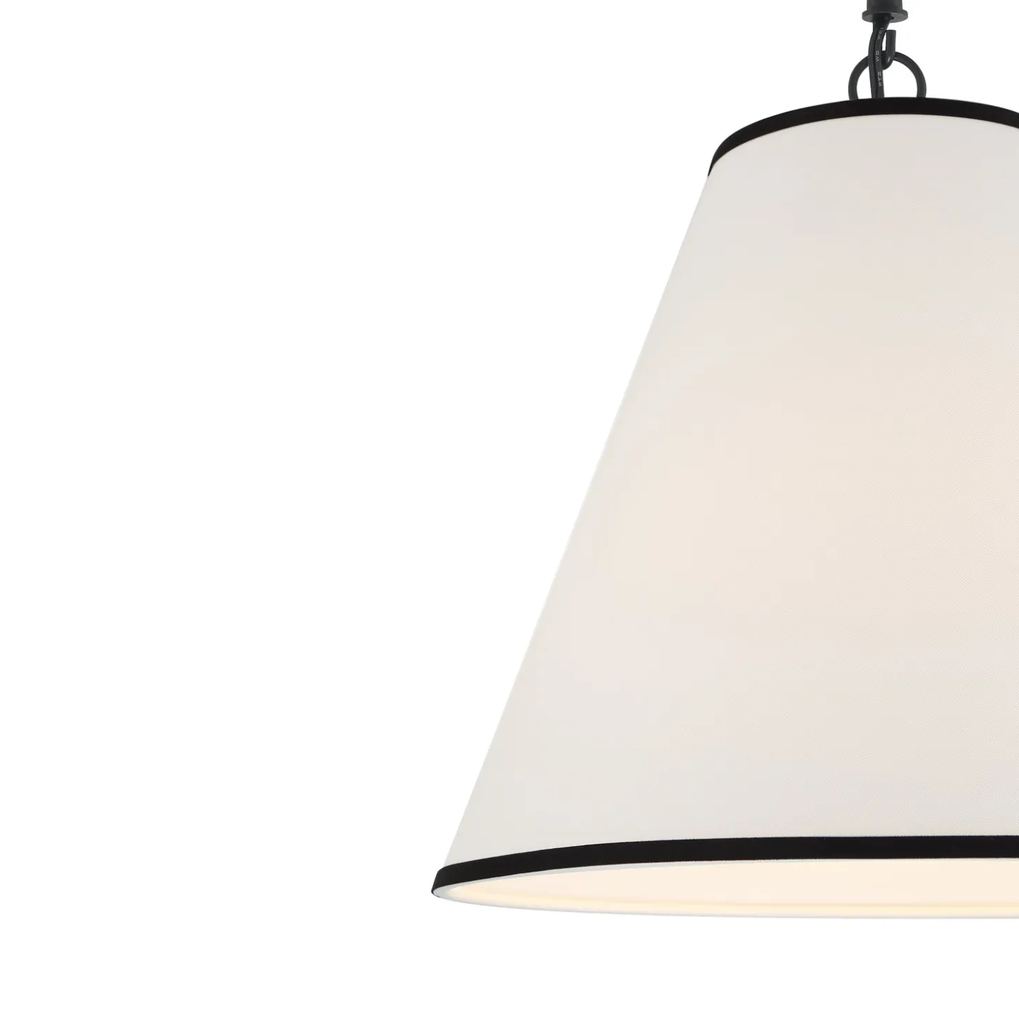 Luca Small 13" Conical Pendant, Matte Black