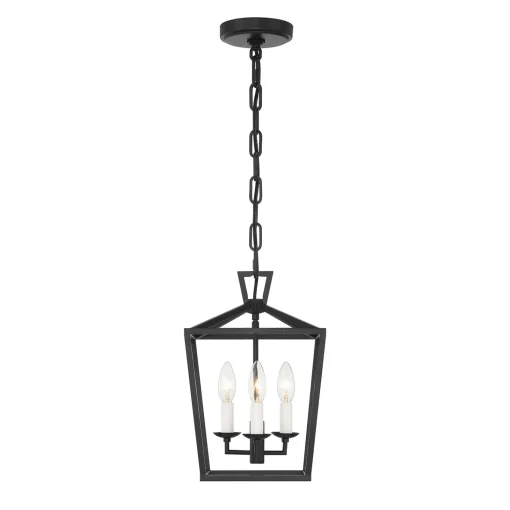 Open Box Anover Small Lantern Pendant, Matte Black