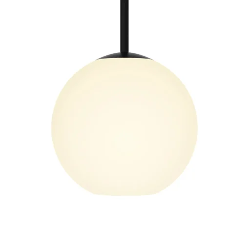 Open Box Aria 8" Opal Globe Pendant, Matte Black