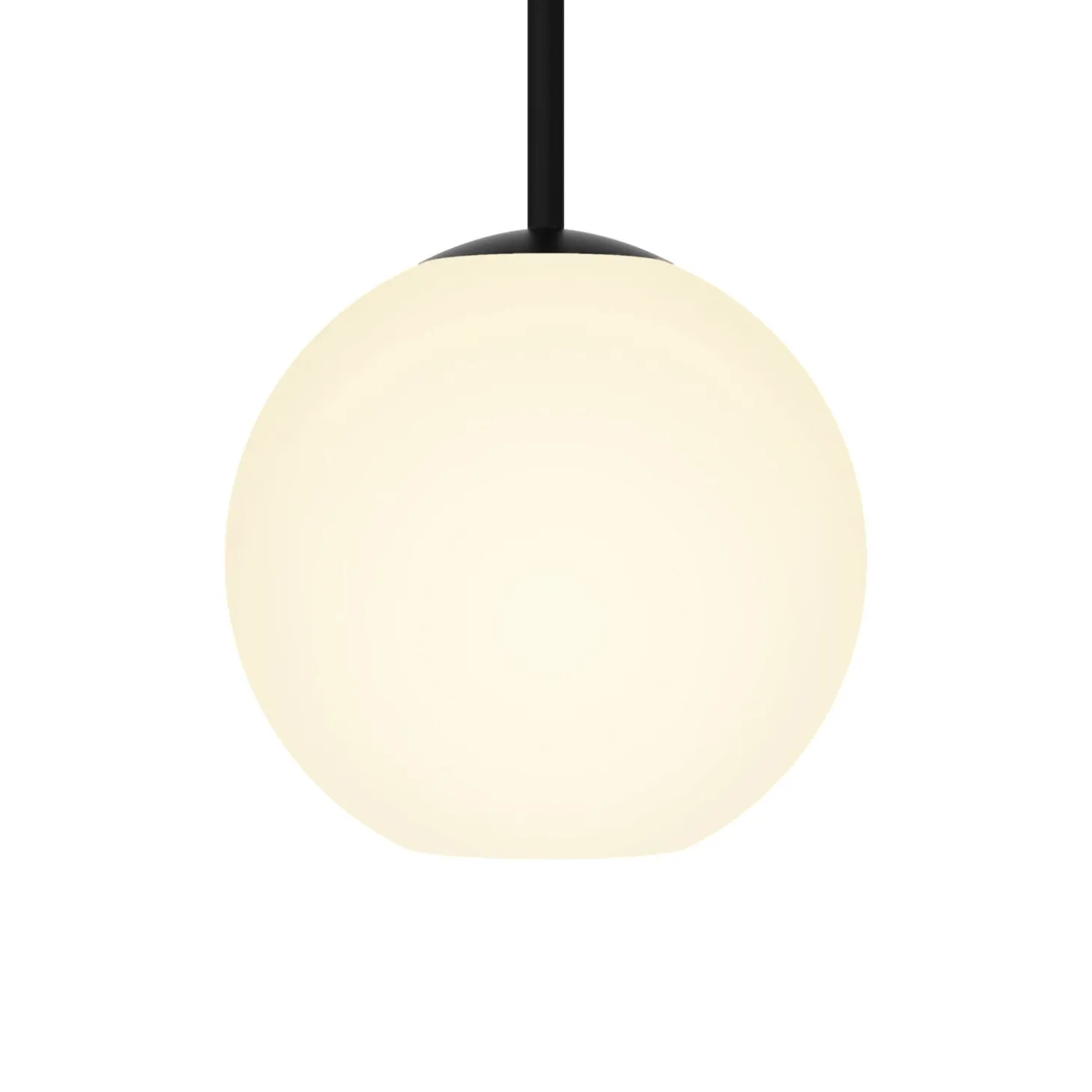 Open Box Aria 8" Opal Globe Pendant, Matte Black