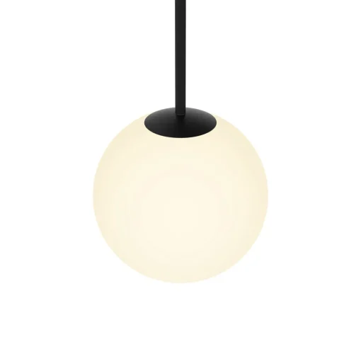 Open Box Aria 8" Opal Globe Pendant, Matte Black