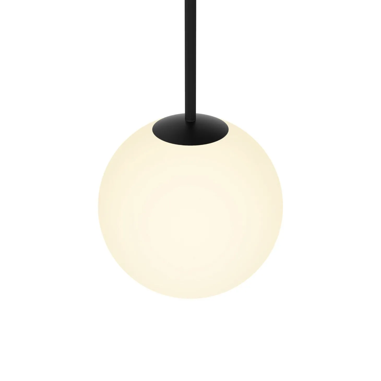 Open Box Aria 8" Opal Globe Pendant, Matte Black