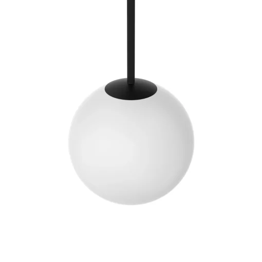 Open Box Aria 8" Opal Globe Pendant, Matte Black
