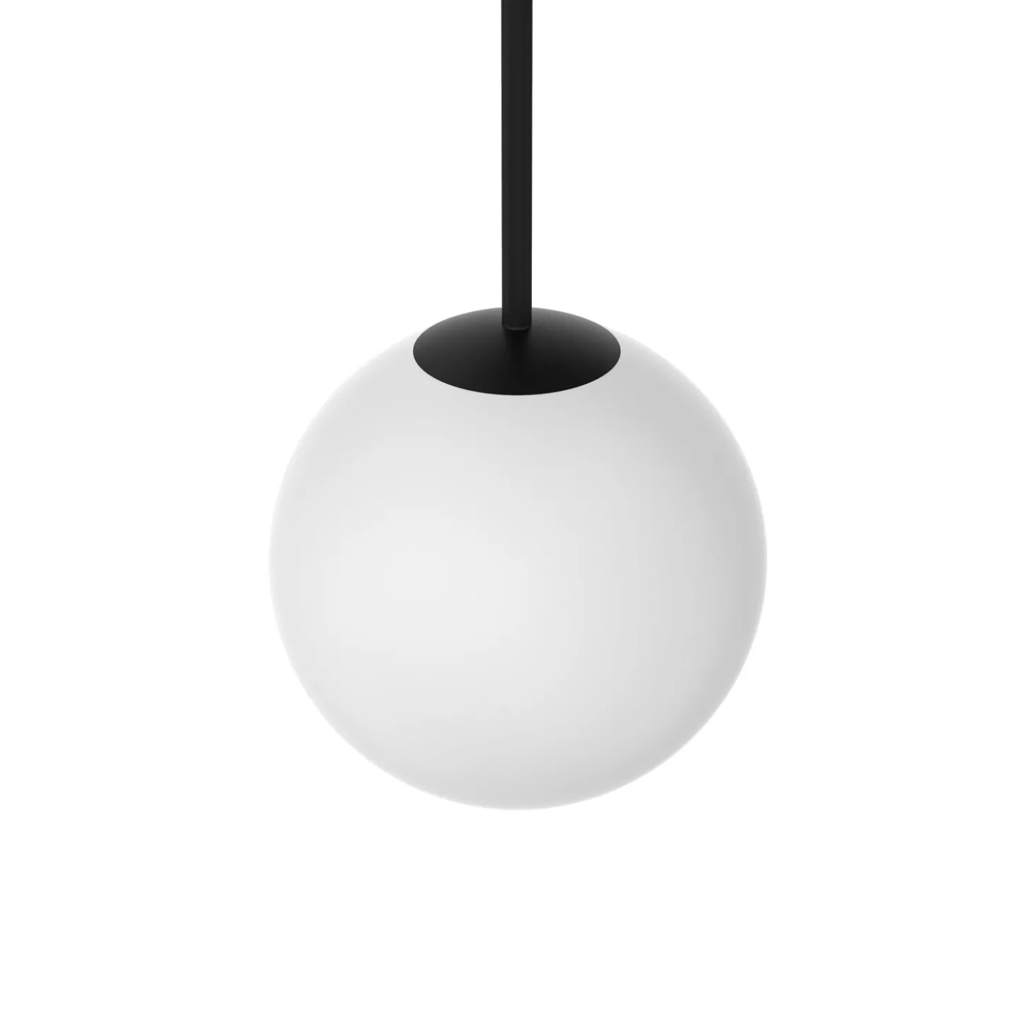 Open Box Aria 8" Opal Globe Pendant, Matte Black